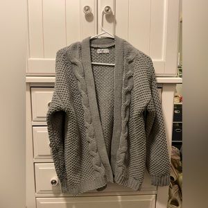 Grey Knit Cardigan